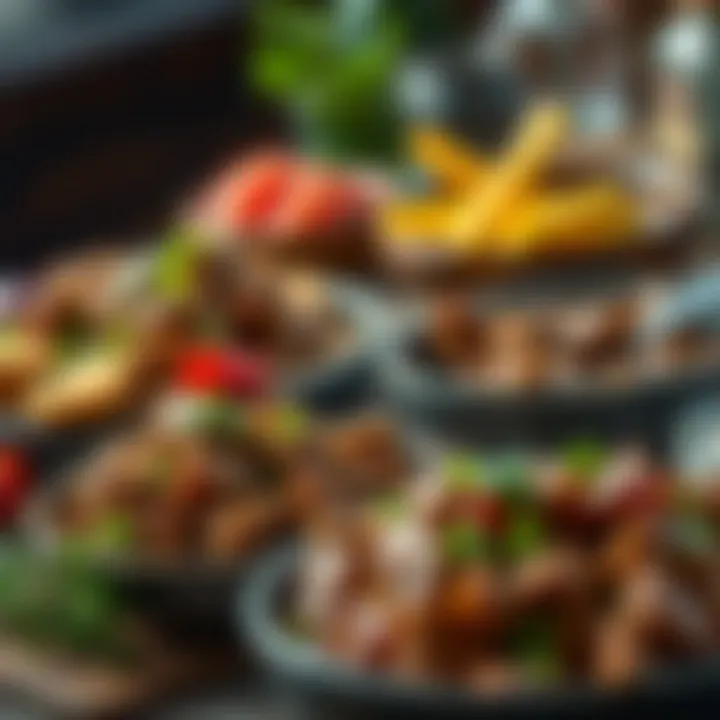 Gourmet Meals Crafted from Ground Meat Finished gourmet meals using ground meat