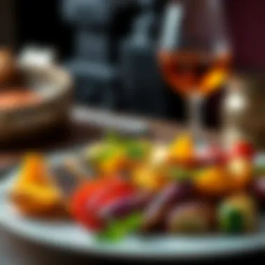 Nutritious Grilled Vegetable Platter A plate of grilled vegetables showcasing a healthy side dish rich in nutrients.