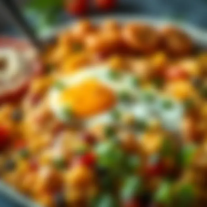 Cheesy Scrambled Eggs with Veggies Cheesy scrambled eggs with veggies