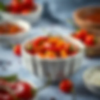 Spicy Ingredients of Acılı Salgamin Close-up of acılı salgamin highlighting its spicy ingredients.