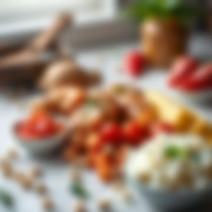 Ingredients for Acılı Salgamin An assortment of ingredients used in acılı salgamin preparation.