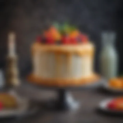 Elegant birthday cake design for mom