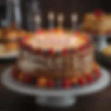 Heartfelt Message on a Birthday Cake Personalized birthday message on cake