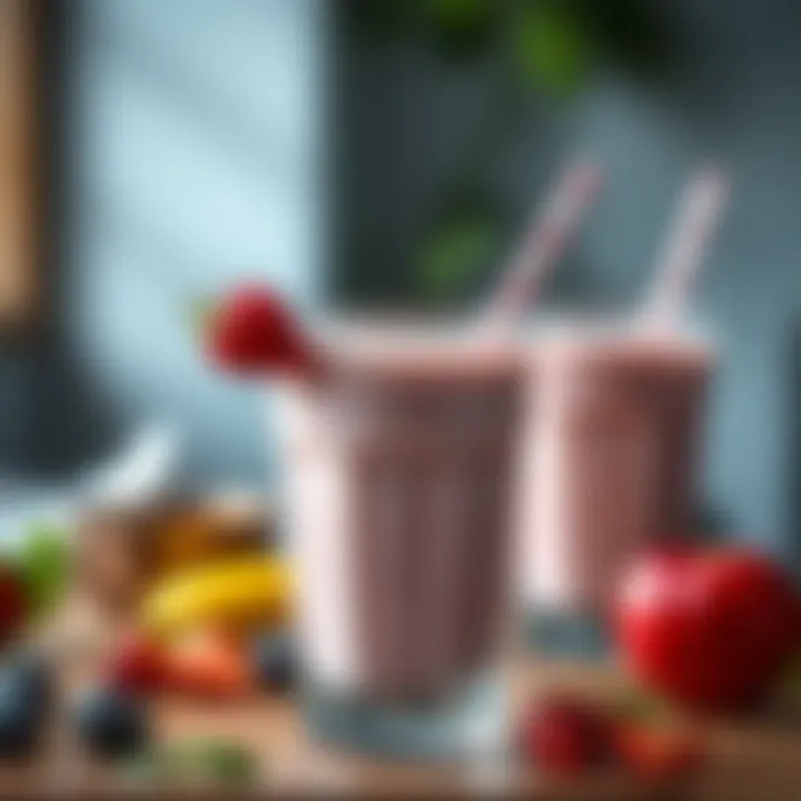 Delicious smoothie enriched with antioxidant ingredients