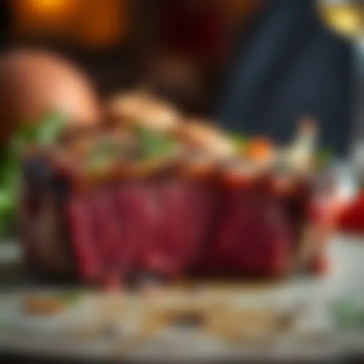 A beautifully marbled ribeye steak showcasing its rich texture.