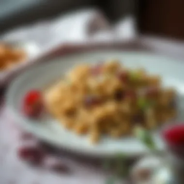 Elegant presentation of fava on a serving plate