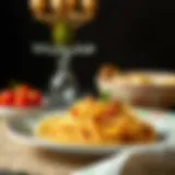 Elegant presentation of Arda rulo pasta on a decorative plate