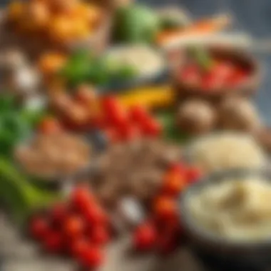 A rich assortment of ingredients for Aşure