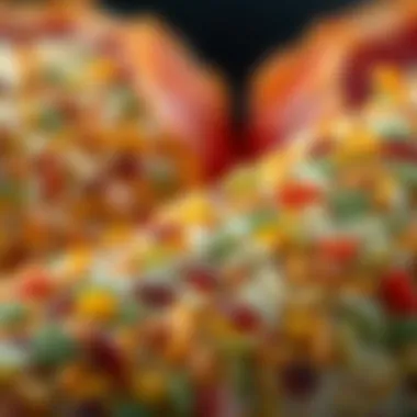 A close-up of the colorful textures found in Aşure