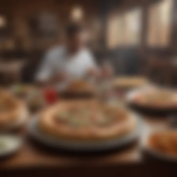 A delightful dining scene featuring Aydinlar pide