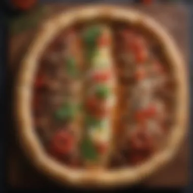 Unique Toppings of Aydinlar Pide A close-up of Aydinlar pide highlighting its unique toppings