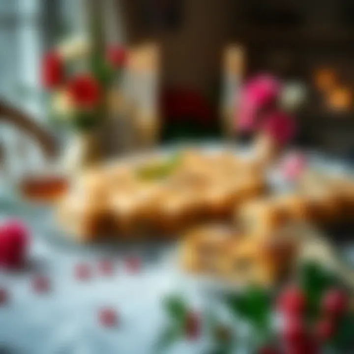 Celebrating Togetherness: A Festive Spread Festive Table Setting with Baklava