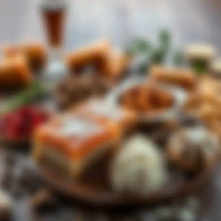 A selection of ingredients used in baklava