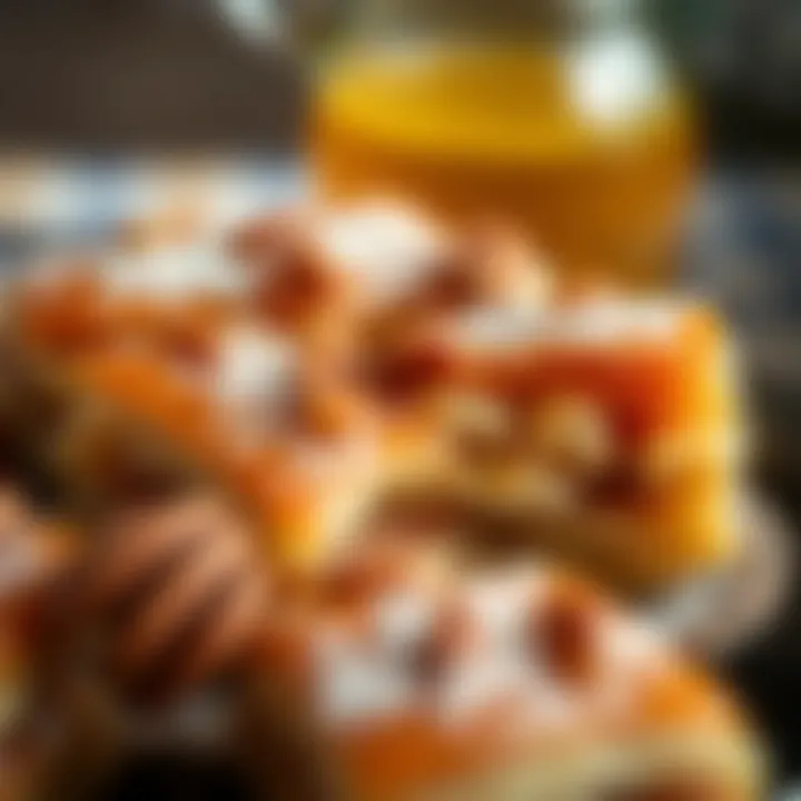 Nuts and Honey Baklava Close-up of baklava with nuts and honey