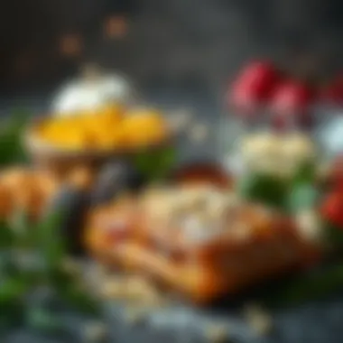Selection of high-quality ingredients for baklava