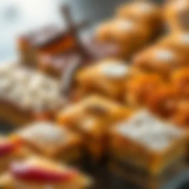 An assortment of baklava varieties from different regions