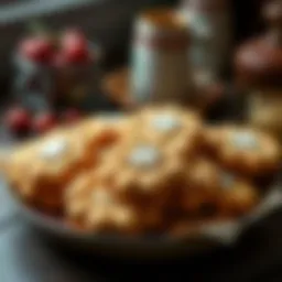A collection of beautifully arranged traditional cookies