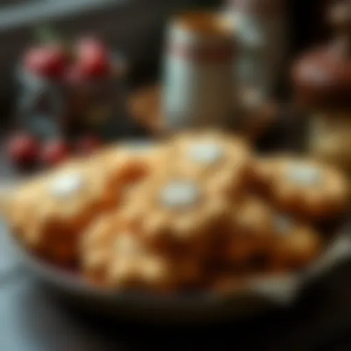 Traditional Bayram Cookies A collection of beautifully arranged traditional cookies