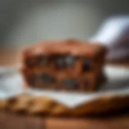 A rich and fudgy brownie with a glossy top layer