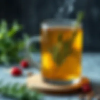 Herbal tea made with rosemary