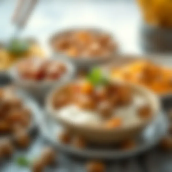 Culinary Delights with Hazelnuts An assortment of dishes featuring hazelnuts in various forms