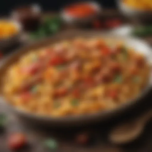 Delicious Bim pasta showcasing vibrant colors and textures