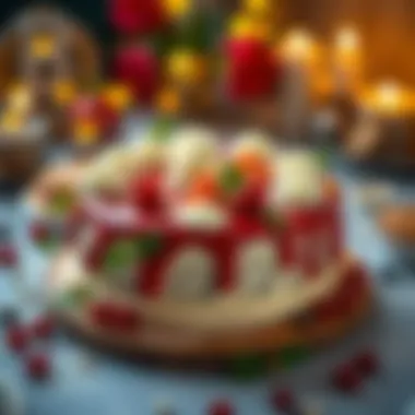 Festive Presentation of BJK Cake BJK themed cake beautifully presented on a festive table