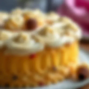 Intricate Frosting Details of BJK Cake A close-up of the BJK cake's exquisite frosting and details