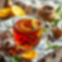 Soothing herbal tea for throat relief