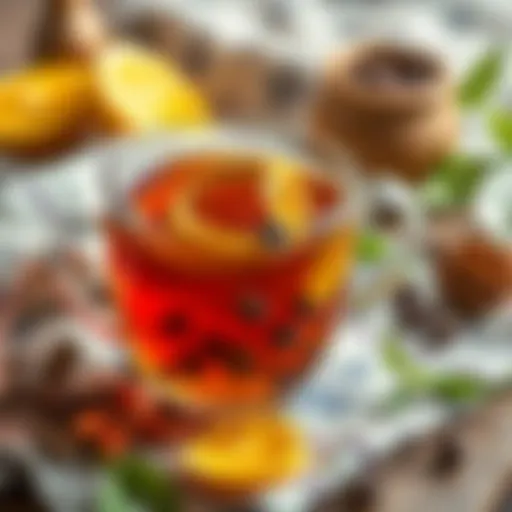 Soothing herbal tea for throat relief