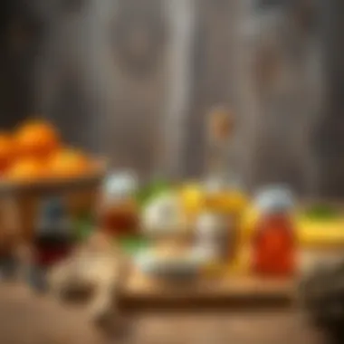 Natural Remedies for Throat Discomfort Natural remedies displayed on a wooden table