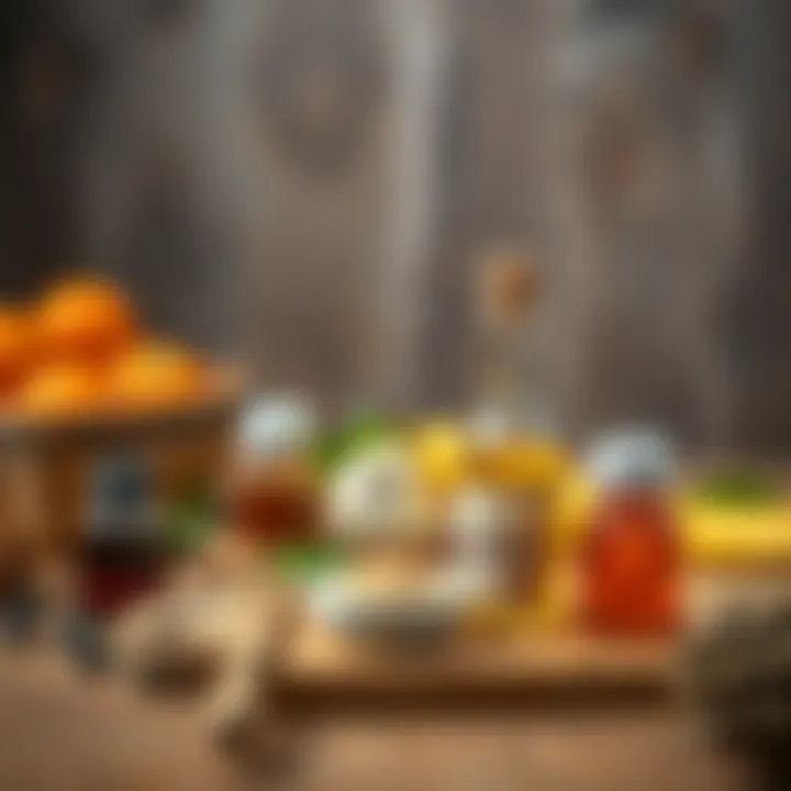 Natural Remedies for Throat Discomfort Natural remedies displayed on a wooden table