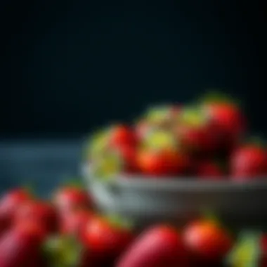 Bowl of fresh strawberries showcasing their health benefits