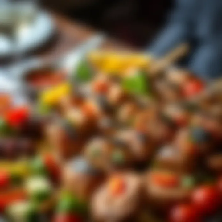 Distinctive Flavors of Çarda Kebabı A beautifully arranged platter showcasing the distinctive flavors of Çarda Kebabı.