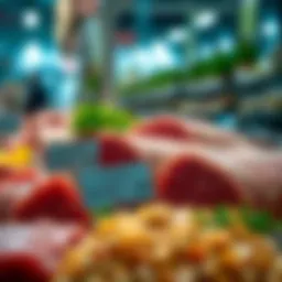 Fresh ground meat selection from Carrefour