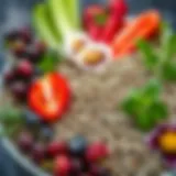 Nutritional benefits of chia seeds displayed in a vibrant arrangement