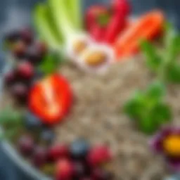 Nutritional benefits of chia seeds displayed in a vibrant arrangement