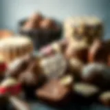A delightful assortment of chocolates showcasing various flavors and forms