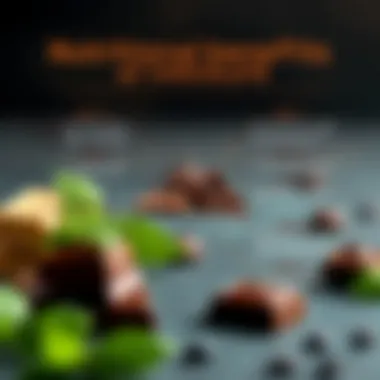 An infographic showing the nutritional components of chocolate