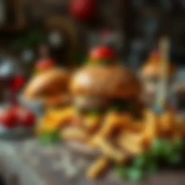 Cici Piknik Döner Presentation A vibrant display of Cici Piknik Döner on a rustic table