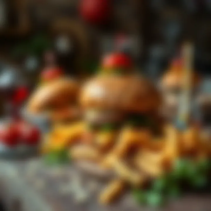 Cici Piknik Döner Presentation A vibrant display of Cici Piknik Döner on a rustic table