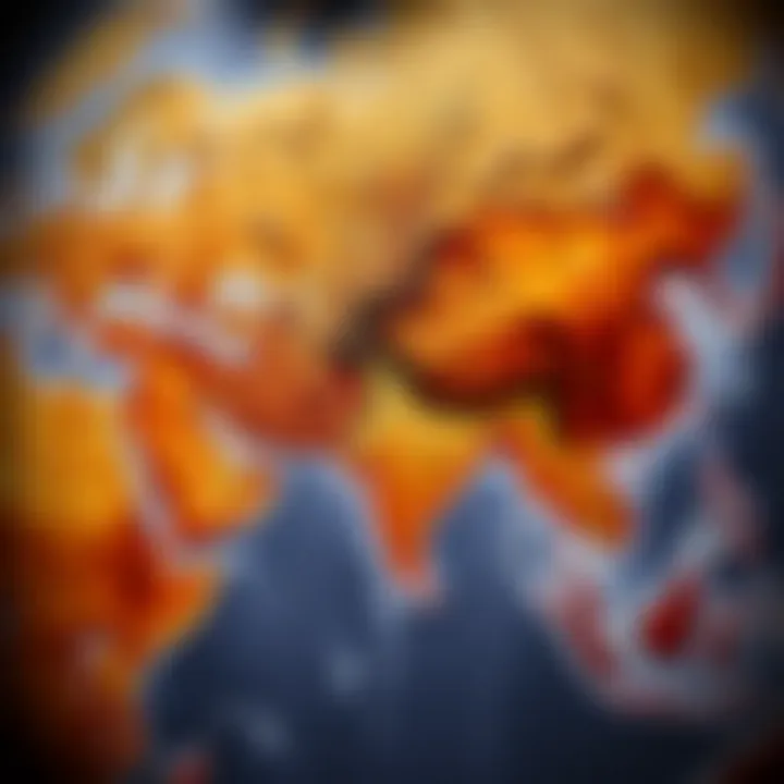 Map highlighting major coconut-producing regions around the world