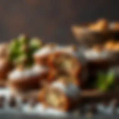 An artistic representation of the cultural significance of chestnut sweets in Turkish cuisine.