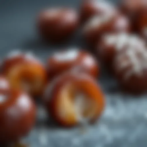 Beautifully crafted chestnut candy showcasing its glossy finish