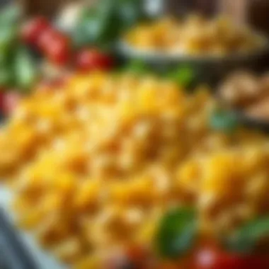 Display of Shell Pasta Varieties An assortment of shell pasta varieties displayed with fresh ingredients