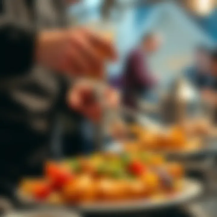 Preparation of a festive iftar meal