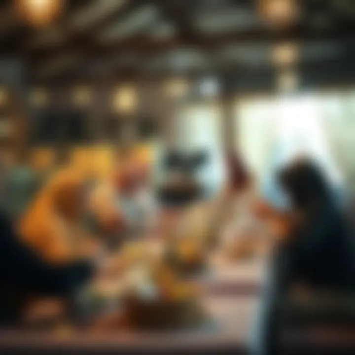 Social gatherings at iftar tables