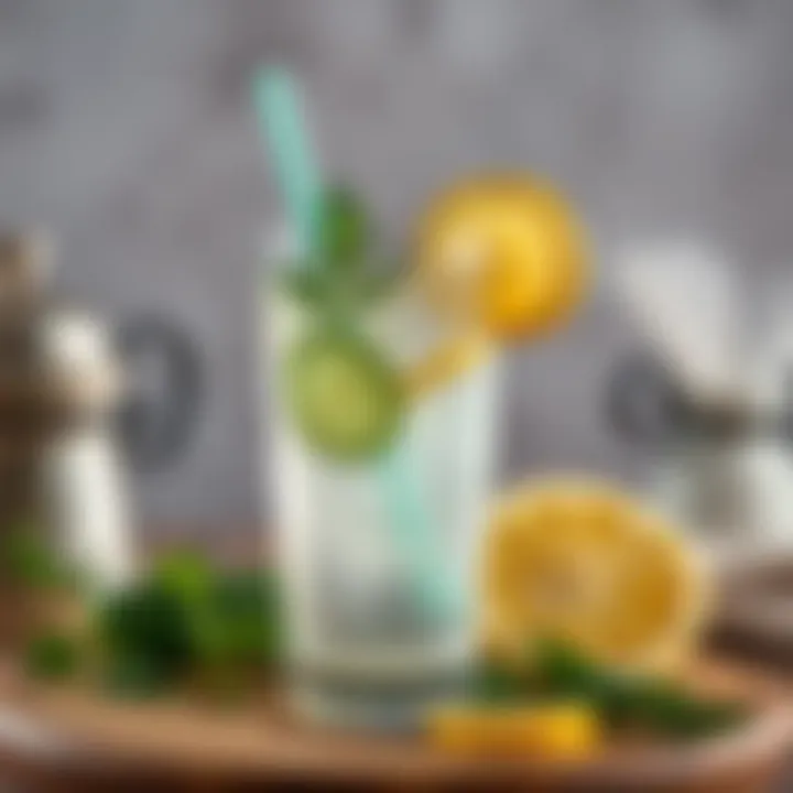 Cleansing Detox Beverage Refreshing detox drink with cucumber and lemon