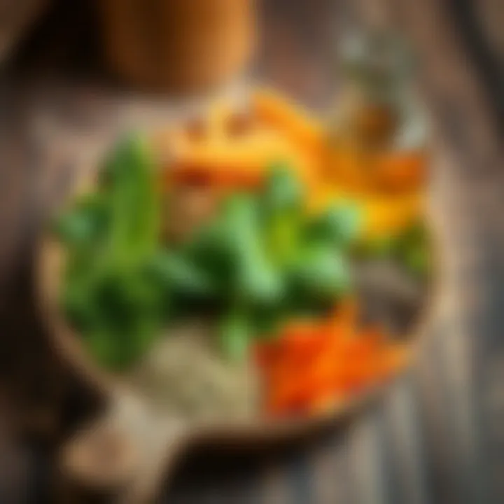 Herbal Detox Ingredients Herbs and greens used in detox preparation