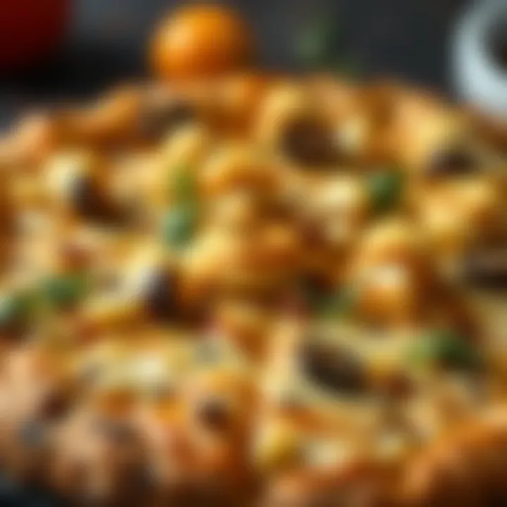 A unique cauliflower-based pizza alternative